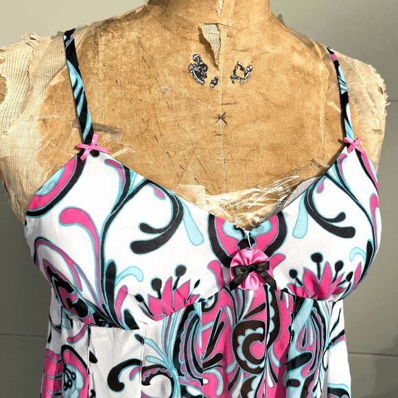 Betsey Johnson Intimates Y2K Babydoll Chemise Slip Dress – SZ L - Picture 2 of 9